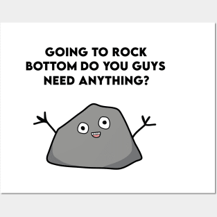 Funny Cute Rock Sad Depressed Meme Posters and Art